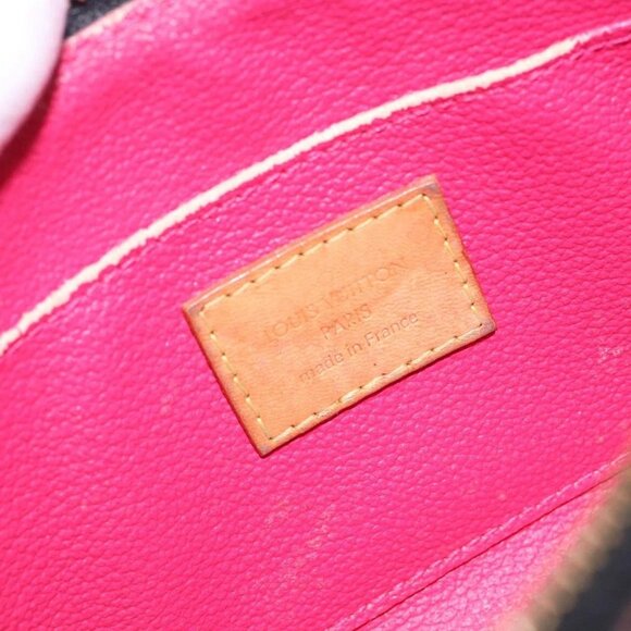 LOUIS VUITTON Multicolor Pochette Cosmetic Pouch Black M47355 Auth BA3915 - Picture 8 of 16